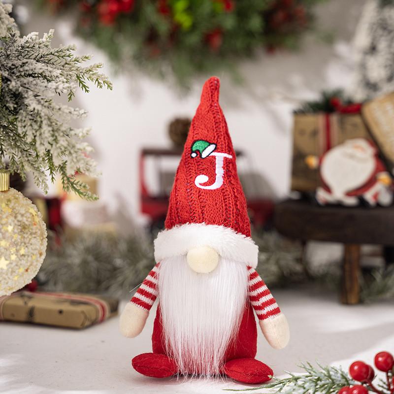 Adorable Christmas Gnome Figurine With Knitted Hat Perfect For Festive Decor