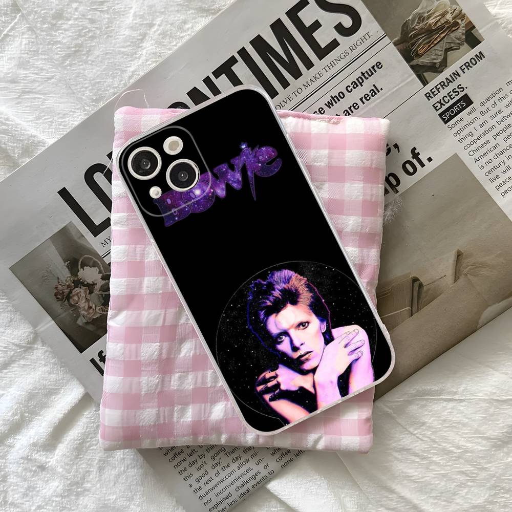 

Чехол для телефона D-David Singer B-Bowie для iPhone 17 16 15 14 13 12 11 Pro Max Plus Мягкий чехол Персонализированный Сделай сам iPhone 17 Air