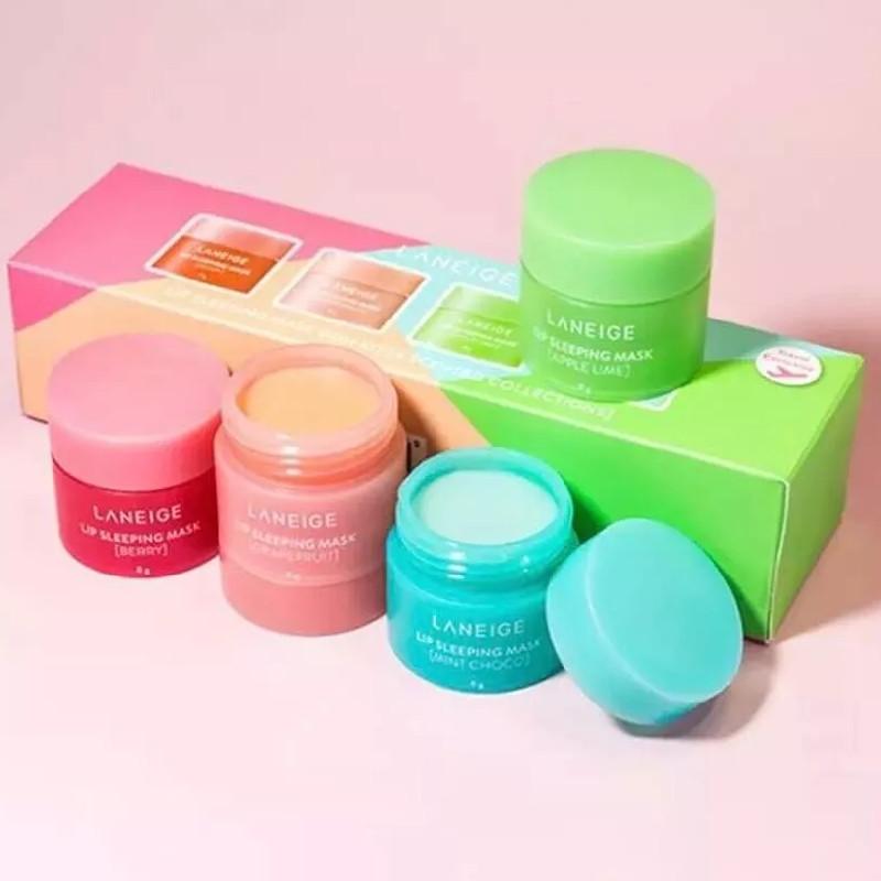 Nourishing Sleep Lip Mask Set Of Four With Moisturizing Hydration For Day And Night Care