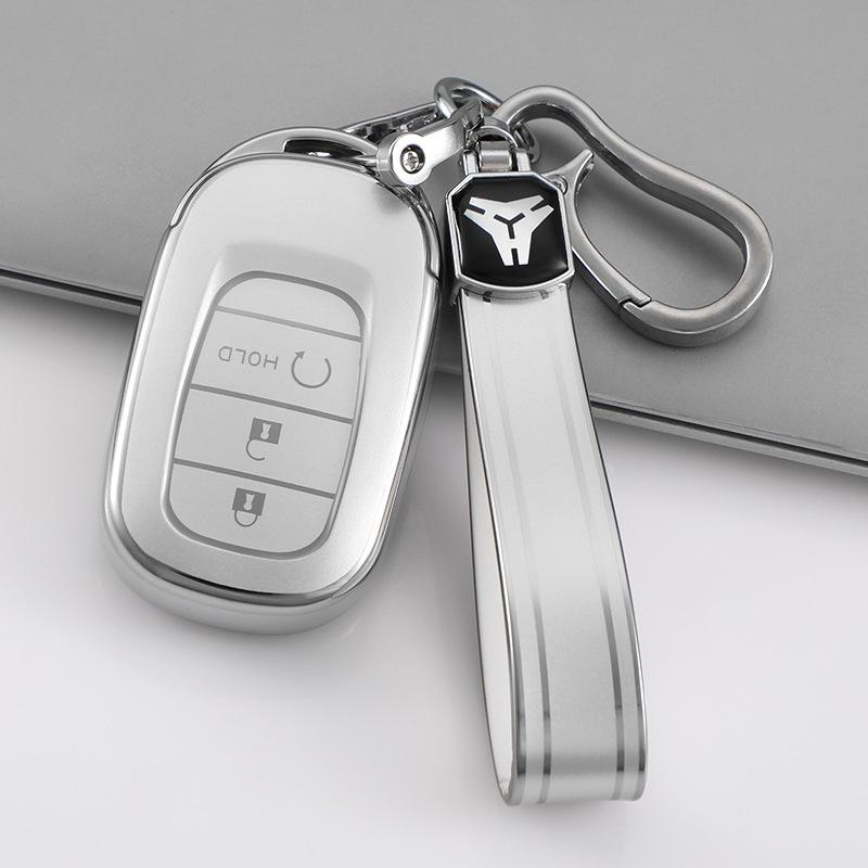 Honda Civic 11th Gen Key Cover, Sand Silver Full Protective Case