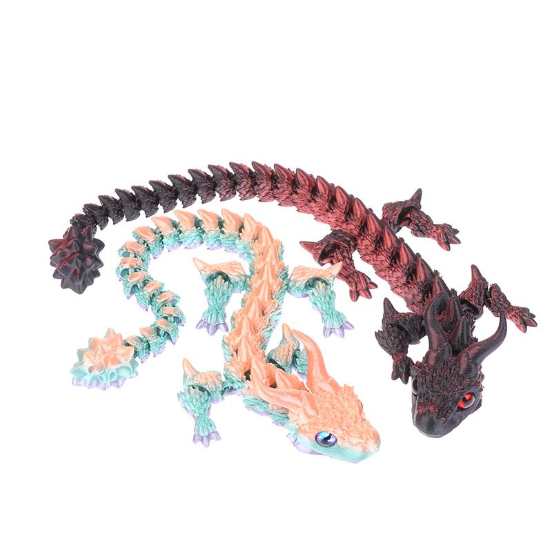1 Piece Desk Ornament Toy New 3D Print Akatsuki Magic Dragon Model Multi-Joint Movable Creative Table Home Decoration Gift