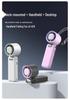 Turbo High-Speed Handheld Fan: Portable USB Rechargeable, 100-Speed Digital Display for Outdoor Cooling
