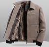 Plüsch-Chenille-Winterjacke für Herren für 50-Jährige - Lässiges warmes Oberteil für die Mitte des Lebens