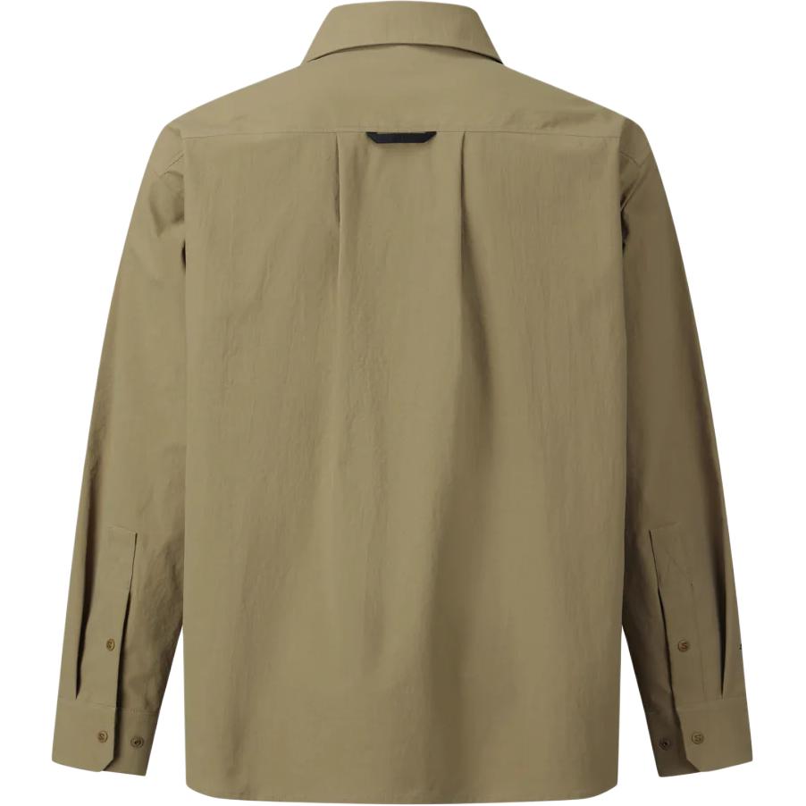 Salomon Logo Polo Shirt With Single Row Buttons Loose Fit Long Sleeve Men shirts C29954