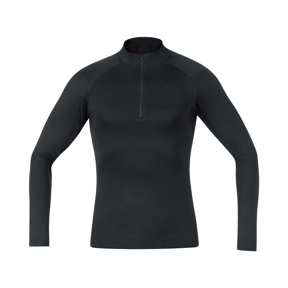 Gorewear M Base Layer Thermo Turtleneck - Black (Men S) Fleece-Lined Long Sleeve Half Zip S
