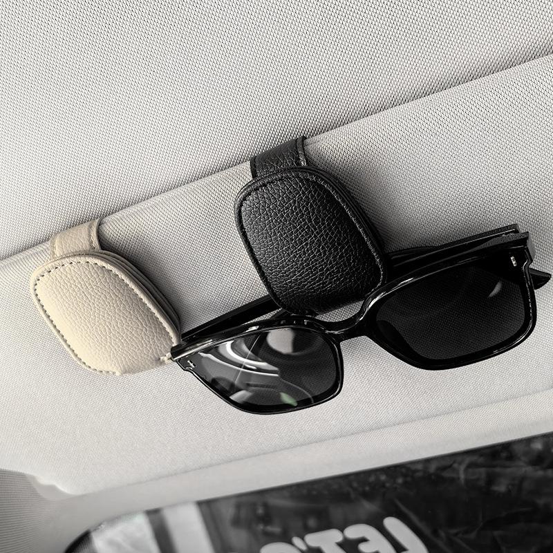 Universal Car Sun Visor Glasses Holder - Multifunctional Clip for Sunglasses and Storage
