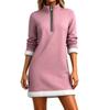 Women's Fashionable Solid Color Long Sleeved Casual Pullover Sweatshirt Top