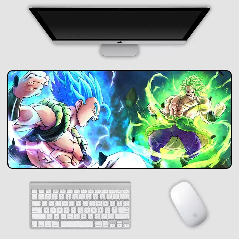 2026 Dragon Ball Leather Mouse Pad Son Goku Printing Pattern Large Size Game Gaming Keyboard Pad Boys Office Animation Non-slip Table Mat