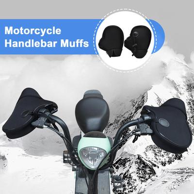 Motorcycle Handlebar Mitts Muffs Warmer Windproof Bike Handlebar Mittens For Riding Winter Cycling Racing Motorbike Outdoor