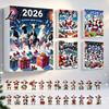 Creative Holiday Gift for Cow Lovers Christmas Ornament Advent Calendar 2026 24 Days 2D Acrylic Hanging Pendant Durable Decor Countdown Calendar Pcs