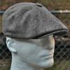 Men herringbone style berets retro woolen top felt hat fashion wild casual berets flat berets