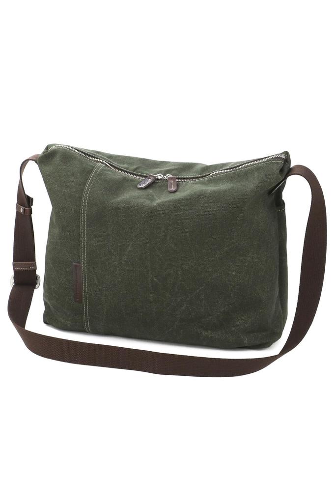 Sac bandoulière 8 en toile couleur kaki grand format [Port Buggy] Non. Montre homme BP-YNM1304-KH