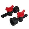 4/8/10/12/16/20/25mm Schlauchstutzen Mini-Ventil Gartenhahn Stutzenverbinder Mit 1/2 3/4 Zoll Gewinde Tropfbewässerungssystem Fitting