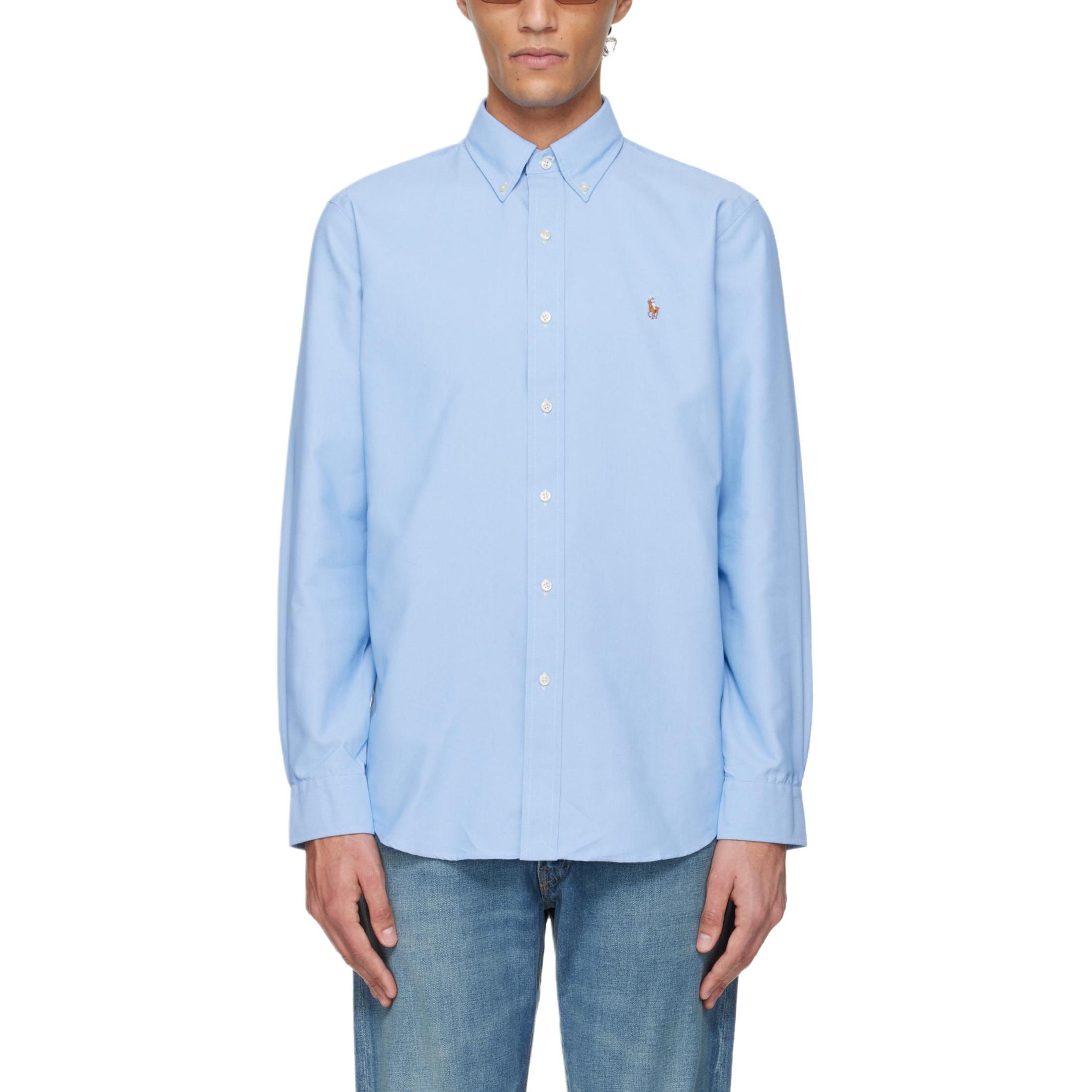 

Polo Ralph Lauren Solid Color Pony Embroidered Shirt Men shirts 710961599001 M