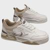 2025 Men's White Thick-Soled Casual Sneakers - Trendy Spring/Summer Style