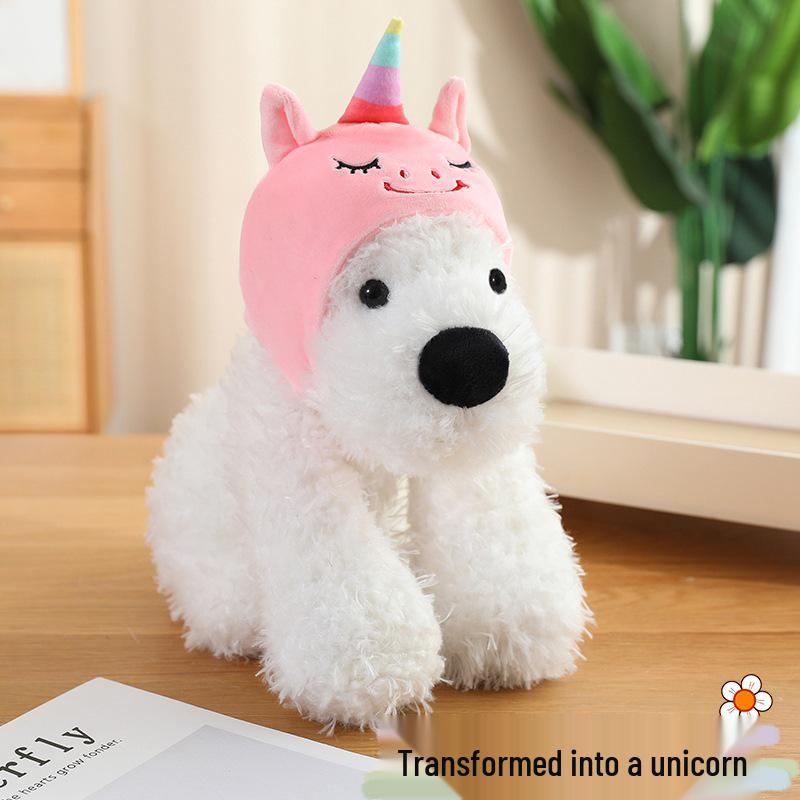 West Highland White Terrier Plush Toy - Cute and Realistic Stuffed Animal Doll 22cm