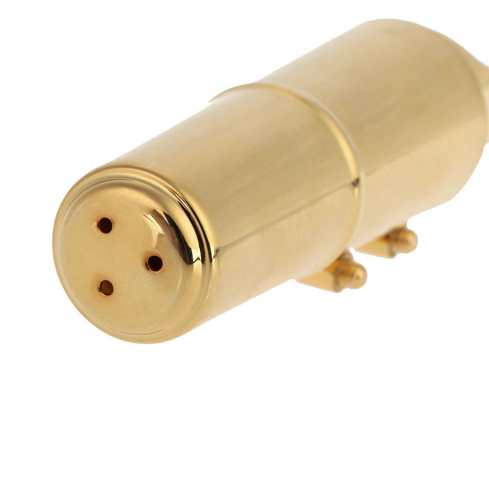 Jazz Alto Sax Saxophone 7C Mouthpiece Metal with Mouthpiece Patches Pads Cushions Cap Buckle Gold Plating