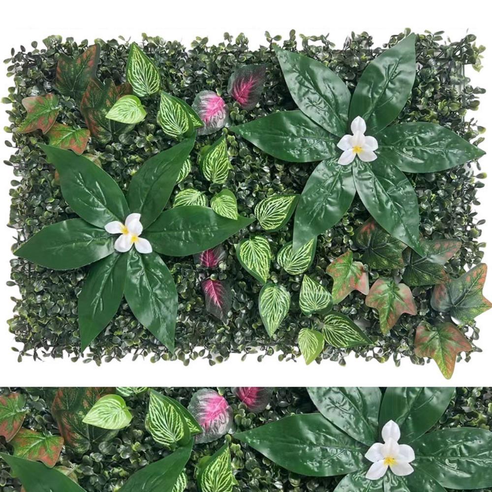 Flower Artificial Eucalyptus Carpet 60*40cm Artificial Fern Grass  Privacy Screen