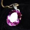 925 Sterlingsilber Rosa Saphir Anhänger Natürlich Oval 29 Karat ZERTIFIZIERTER Edelstein my.pd-06-k