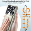 With Card Holder Sliding Camera Cover And Stand For Samsung Galaxy S26 Ultra Phone Case, Anti-Fall PC+TPU Wallet Case-Champagne