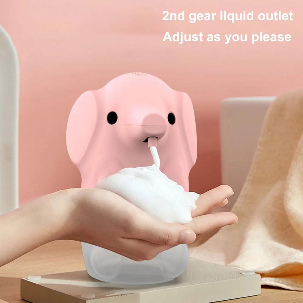 Soap Dispenser Automatic Smart Touchless Infrared Soap Dispenser Wash Elephant Cartoon Home Bathroom Dispenser Quick Foaming