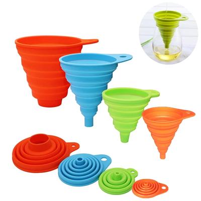 Nálevka do motoru auta Univerzální silikonová na benzín Výměna Plnicí nálevka Přenosná Skládací Filtr na vodu a olej pro Auto Domácí příslušenství Nástroj