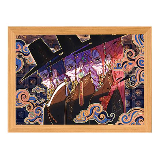 Malerei Lampe Wiederaufladbares LED Licht Leuchtende Wandkunst Licht Lebendige Farbe Kunst Beleuchtung Nachtlicht