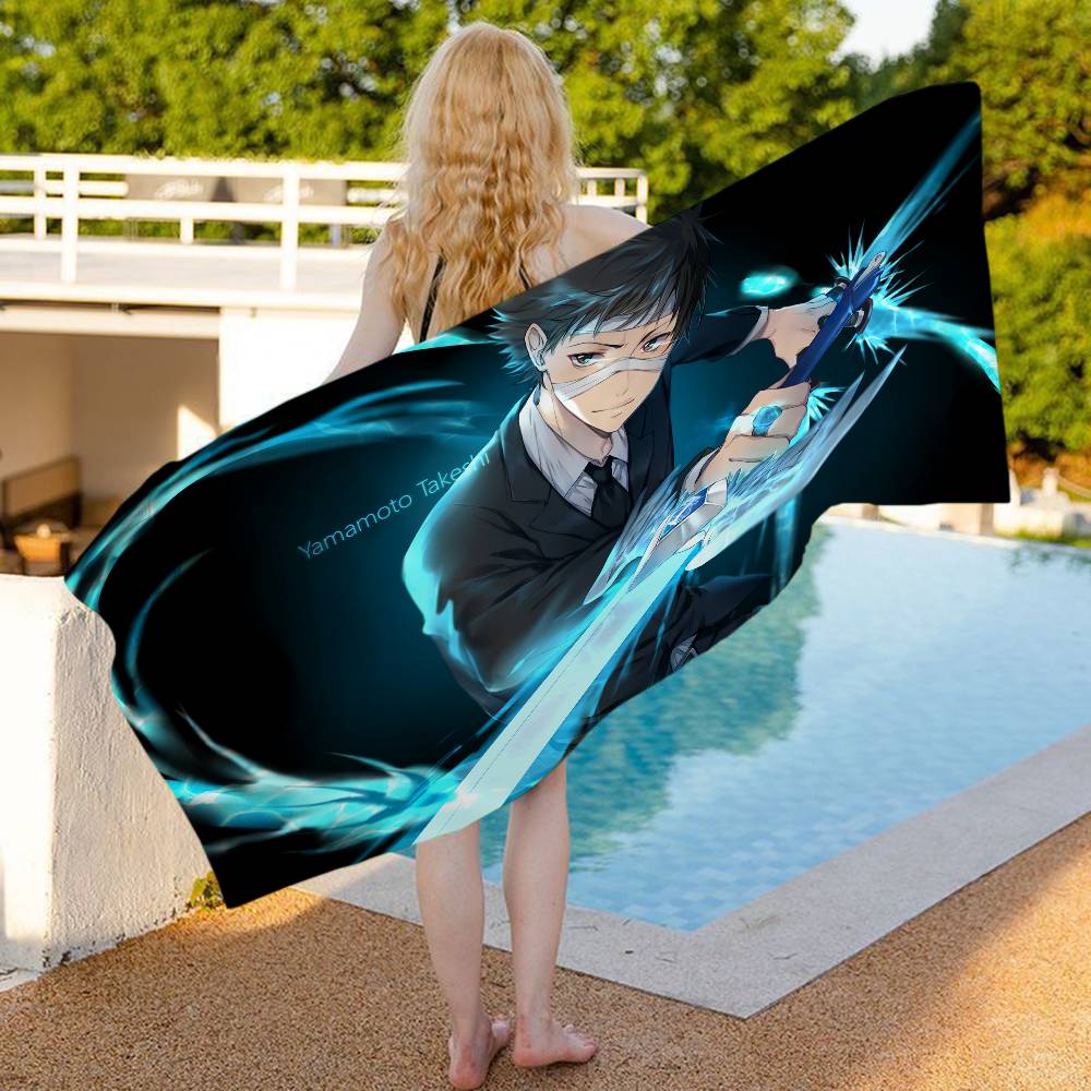 Popular Anime H-Hitman Reborn Beach Towel Colorful Bath Towels For Girl Microfiber Quick Dry Sand Free Beach Spa Gym Pool