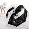 1pc Moonlight Stars Automatic Open/Close Umbrella with Windproof, Functional Design, 8-Rib Sturdy Canopy