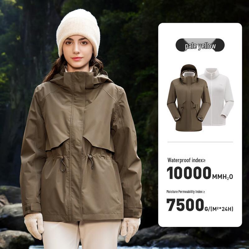 JEEP Women s Detachable Waterproof 3-in-1 Fleece Lined Jacket 2XL