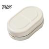 Talos Pill Cutter Splitter, Moisture-Proof Separate 2 in 1 Case, Food-Grade PP Portable Pills Organizer, for Small And Tiny