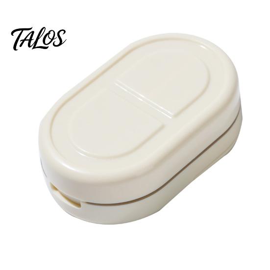 Talos Pill Cutter Splitter, Moisture-Proof Separate 2 in 1 Case, Food-Grade PP Portable Pills Organizer, for Small And Tiny