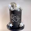 Disco Ball Cake Topper Mirror Balls Cake Decorations with Silver Stars Cake Topper for 70s 80s Disco Dance Party Supplies