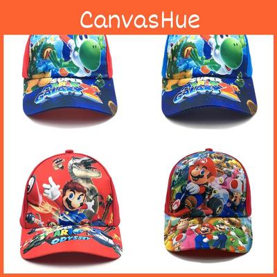 Wzór Super Mario Bros Czapka baseballowa dla dzieci z bawełny i blokadą słoneczną na zajęcia na świeżym powietrzu