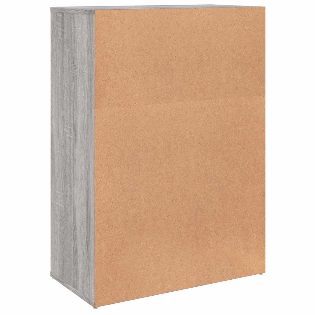 Vidaxl Chest of Drawers, Sonoma Oak Grey, 60X31X84 Cm, Wood-Based Material