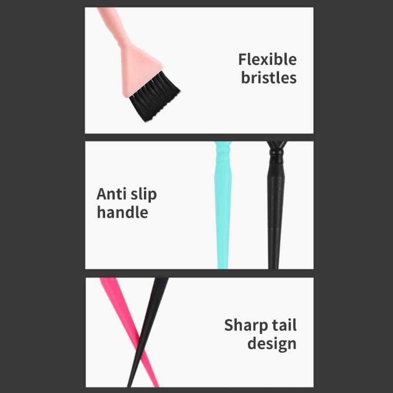 Stylish Hair Tint Brushes for Bleaching and Coloring Applications with Ergonomic Handle For Hairdressers And Hair Care
