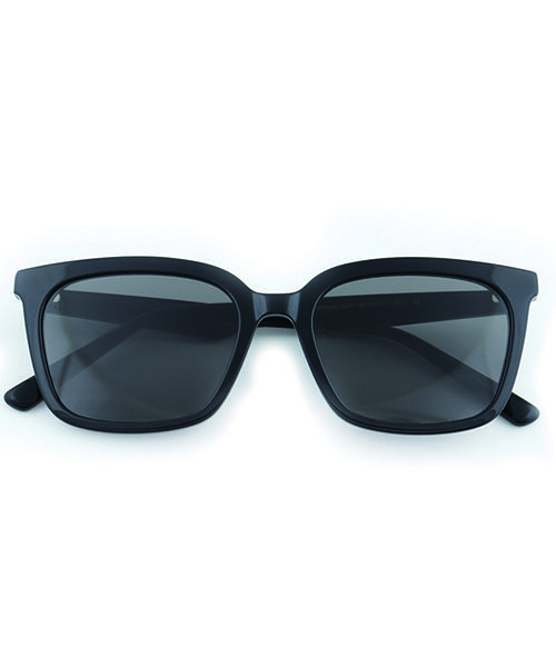 Peisyeon Black Classic Square Dark Gray Lens Sunglasses 9053
