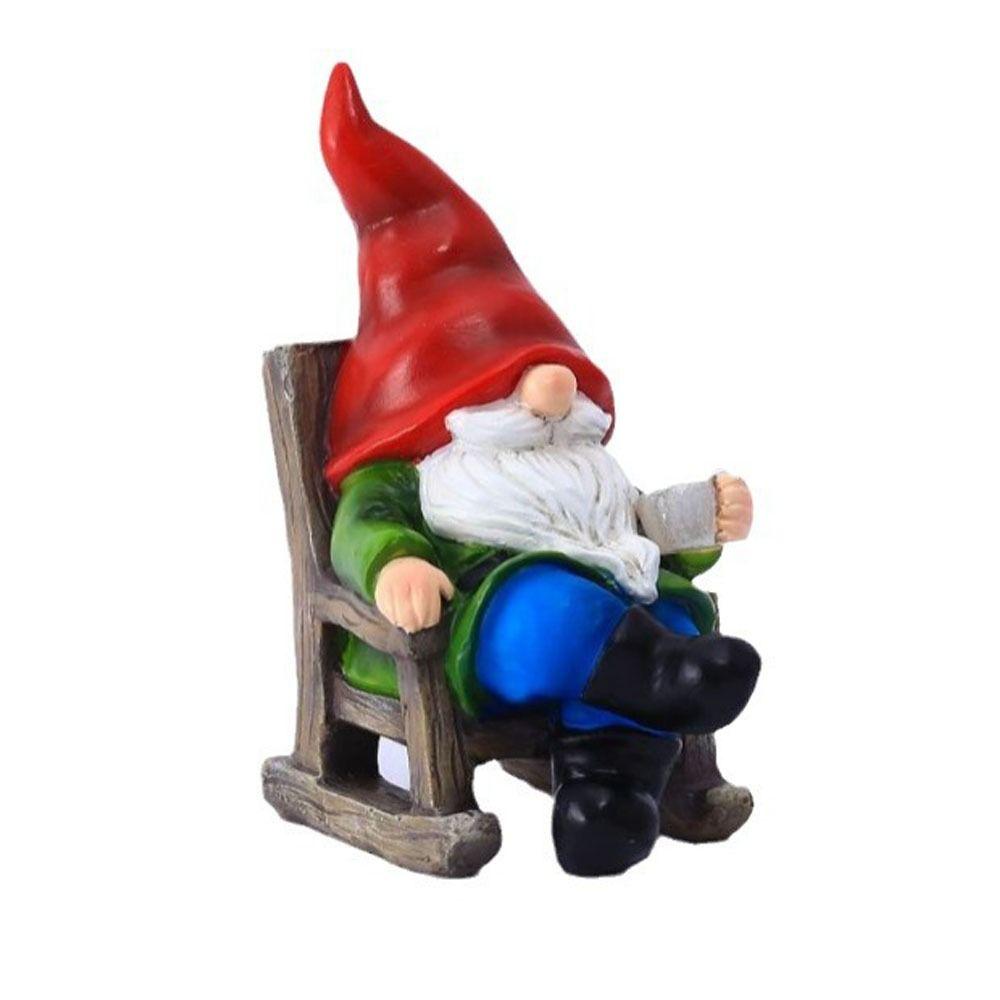 

Resin Dwarf Statue Solar Light Garden Crafts Dwarf Elf Statue Ornament Christmas