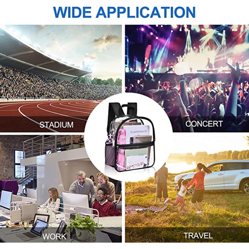 Transparent Backpack Waterproof PVC Storage Bag Large Capacity Student Backpack