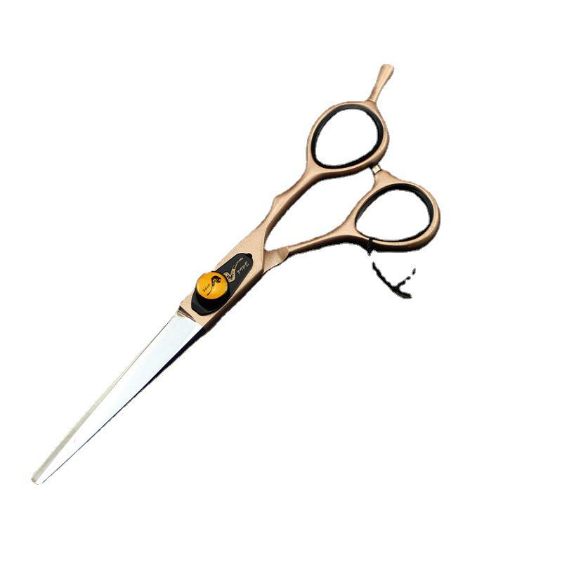 Japan Gold Baked Paint Hairdressing & Barber Scissors Set: Straight Shears, Bang Scissors, Thinning Shears