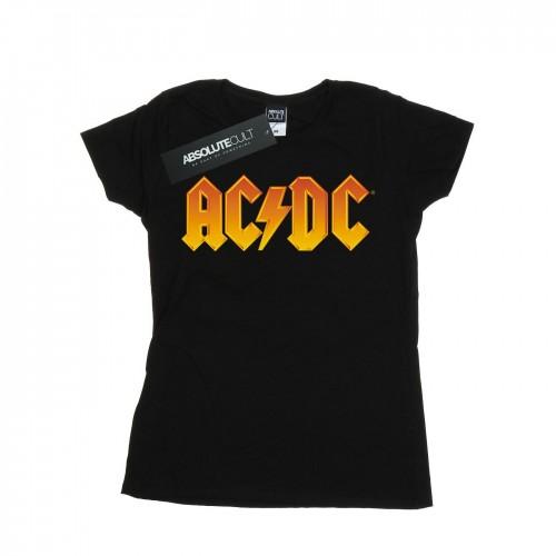 AC/DC Womens/Ladies Fire Logo Cotton T-Shirt