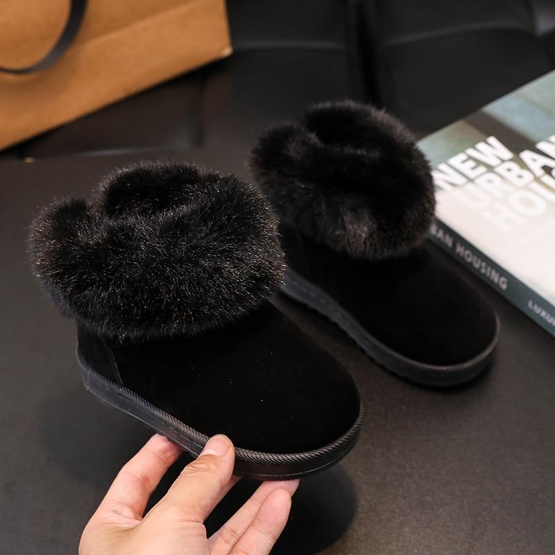 Autumn and winter new children's snow boots foreign trade cotton boots boys and girls warm and comfortable large cotton shoes children's shoes tide