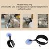 Pet Bathing Tether Stable Convenient Nylon Pet Dog Cat Cleaning Strap with Suction Cup Pet Supplies