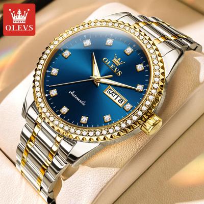 Herrenuhr Diamant Zifferblatt Business Leuchtende Mechanische Uhr High-End-Uhr