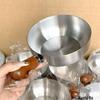 Yicang Stainless Steel Milk Pot with Wooden Handle