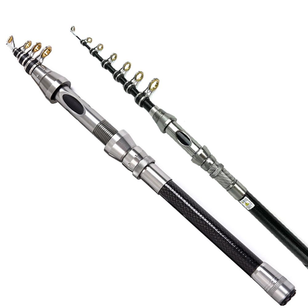 1.5m-2.4m Feeder Rod Telescopic Spinning Fishing Rods Short Travel Sea Pole Boat Stick Bass Carp Pike Pesca Close Length:36-40cm