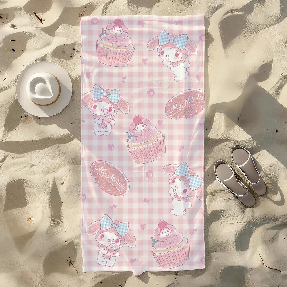 Lovely My M-Melody-S Towel For Swim Yoga Gym Quick Drying Soft and Skin-friendly Beach Towels All-Season