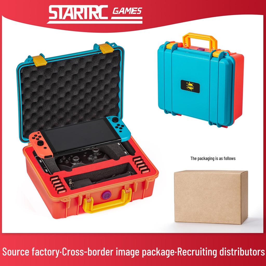 DEVASO Nintendo Switch Storage Case for Console, Controllers & Accessories - Tears of the Kingdom Edition