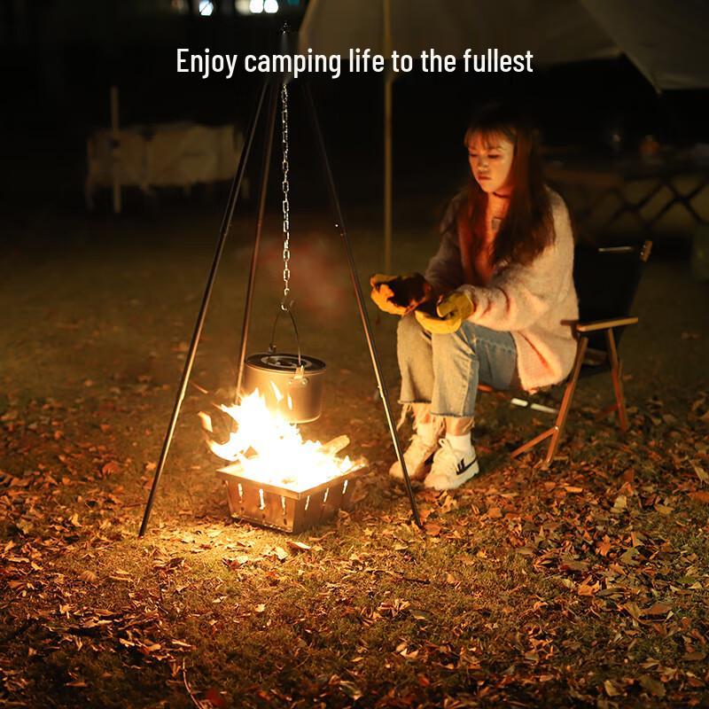 Portable Outdoor Camping Tripod Hanging Pot