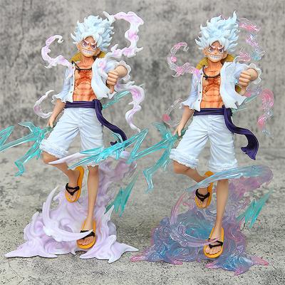 23cm One Piece Figures Sun God Gear 5 Nika Tread Clouds Action Thunderbolt Monkey D Luffy Model Doll Pvc Collectible Statue Toy